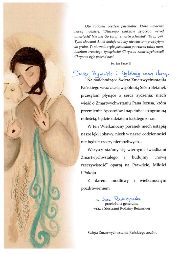 ŻYCZENIA WIELKANOCNE 2026